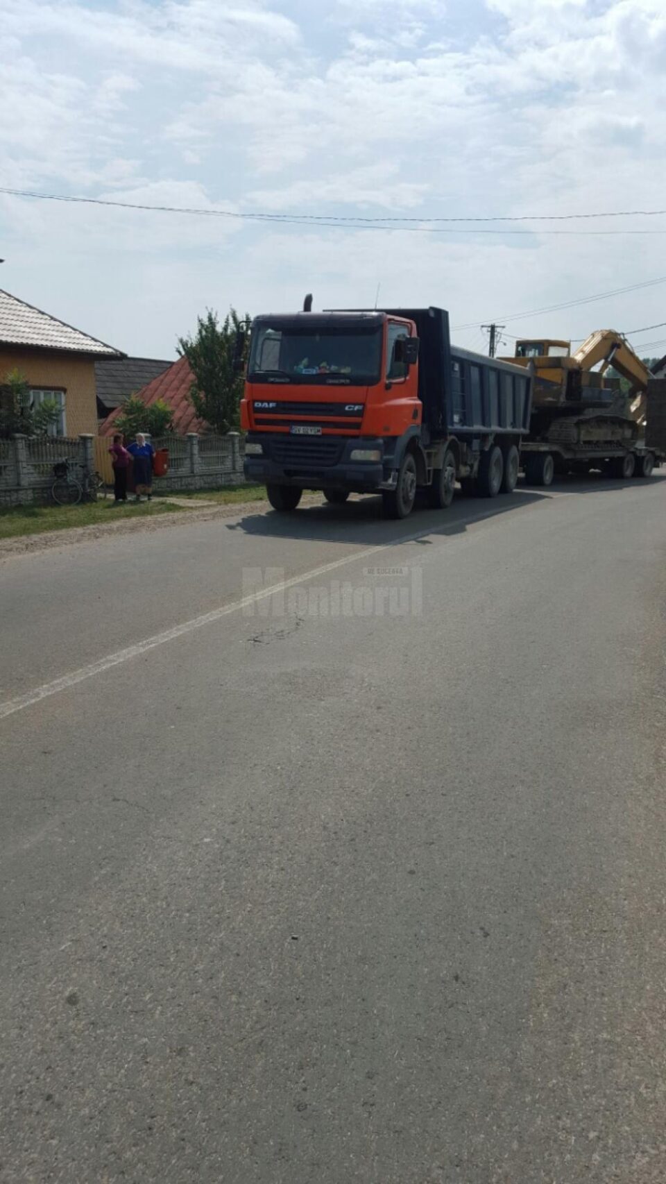 Camionul implicat în accident