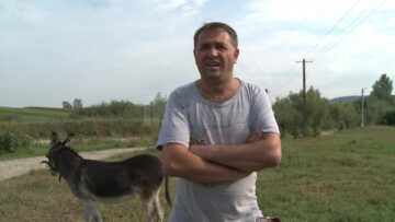 Părinții celor trei frați amărâți care înduioșează trecătorii cu o pancartă pe care scrie „1 leu poza”, așteptați la sediul Protecției Copilului pentru consiliere