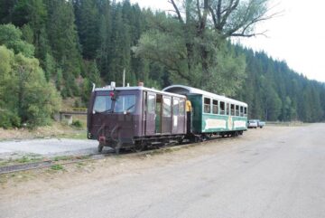 Prima cursă a noului vagon tras de către o drezină