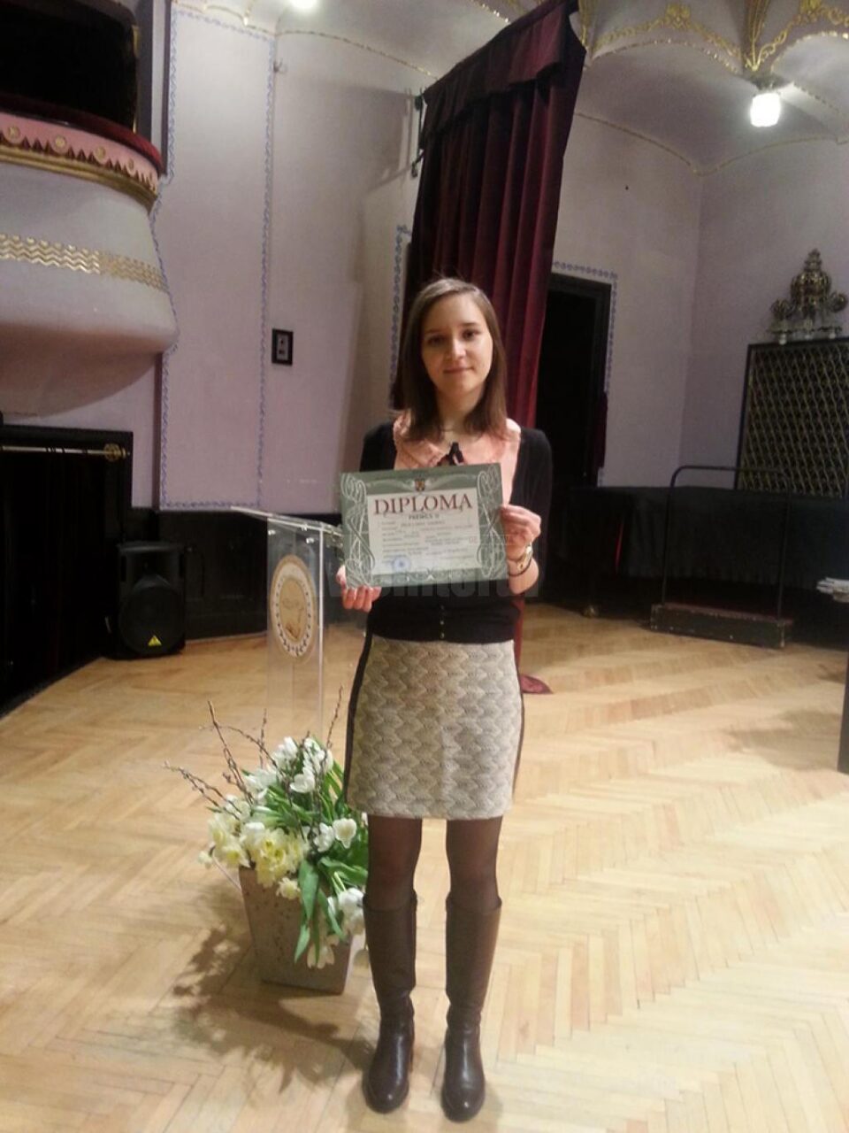 Larisa Andreea Pălie, de la Colegiul Național „Nicu Gane” Fălticeni, s-a clasat pe locul IV