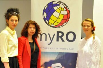 Suceveanca Alina Balațchi (dreapta) a creat aplicația MyRo, care facilitează acomodarea românilor peste hotare, ajutându-i să găsească ușor serviciile de care au nevoie