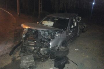 Mașina implicată în accident