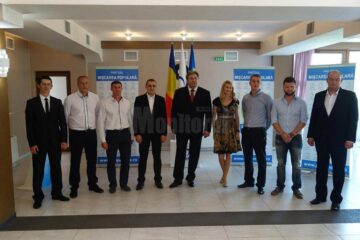 Corneliu Popovici alături de noua echipă de conducere a PMP Câmpulung Moldovenesc