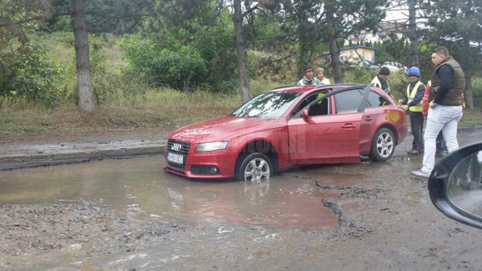 Lucrări capcană pe strada Traian Vuia, cea mai distrusă arteră rutieră din Suceava