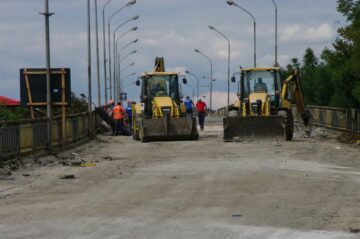 Lucrări de reabilitare la pasajul superior CF Ițcani