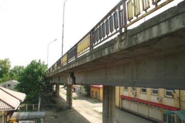 Lucrări de reabilitare la pasajul superior CF Ițcani