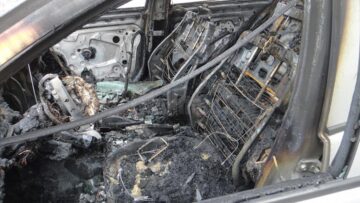 Skoda a ars până la motor