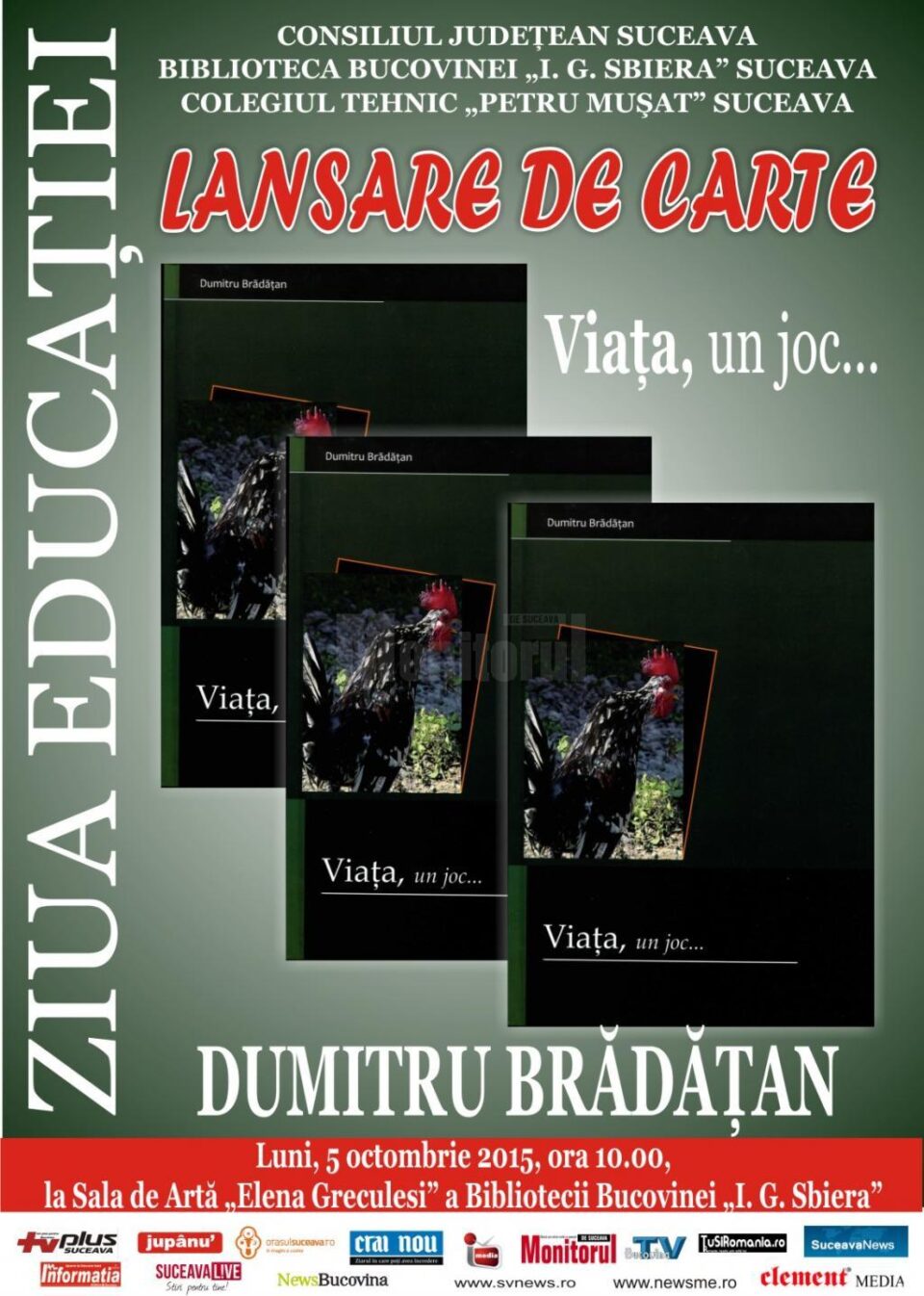 „Viața, un joc...”, la Biblioteca Bucovinei