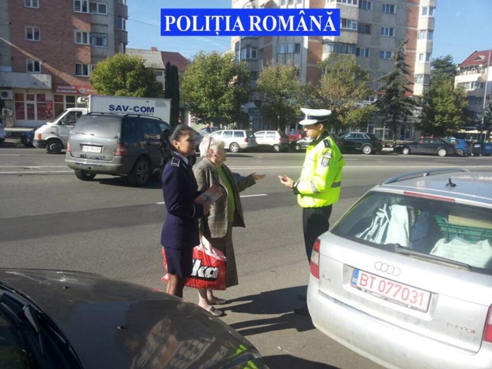 Polițiștii s-au axat ieri doar pe prevenire, pietonii primind sfaturi și pliante chiar dacă au traversat neregulamentar
