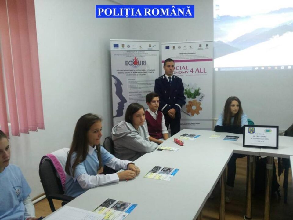 Activități preventive pentru 15.000 de suceveni, în „Săptămâna Preveniri Criminalității”