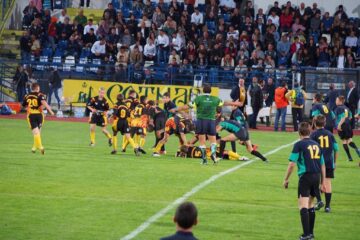 Tinerii rugbiști din Suceava și Gura Humorului au evoluat la Iași, înainte de finala Cupei României