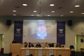 Prof. Johannes Kabatek, prin Skype, de la Tubingen, la CISL Suceava