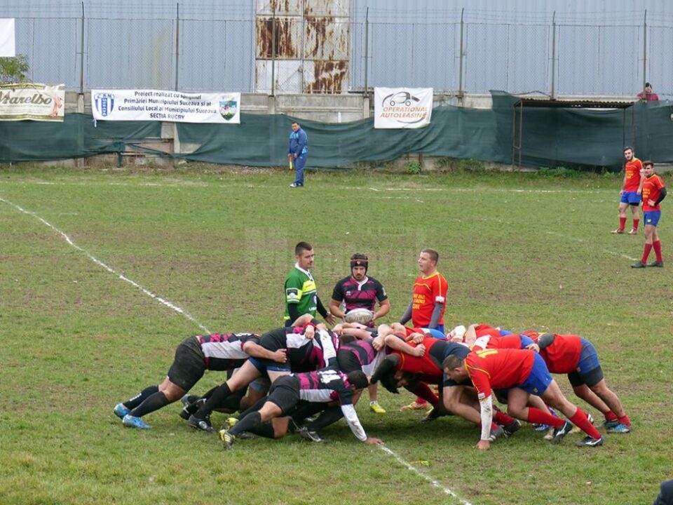 Echipa de rugby seniori a Clubului Sportiv Municipal Suceava a obținut o victorie importantă în fața celor de la CSUAV Arad, scor 18 – 13