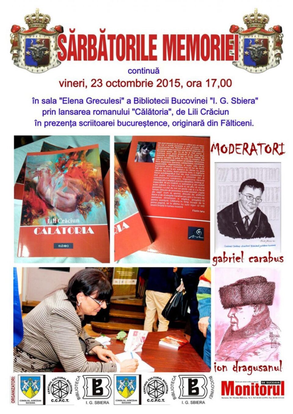 „Călătoria”, la Biblioteca Bucovinei „I.G. Sbiera”