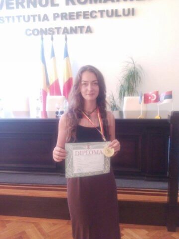 Daniela Petrovici - locul I la Olimpiada Internațională de Lectură, Constanța