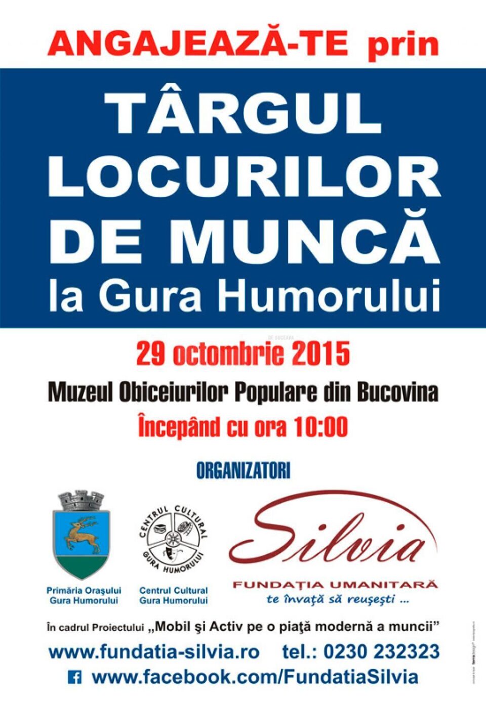 Târgul locurilor de muncă la Gura Humorului