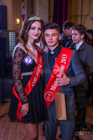 Miss și Mister Boboc de la Colegiul Național „Eudoxiu Hurmuzachi”, Florentina Donisan și Daniel Costiuc