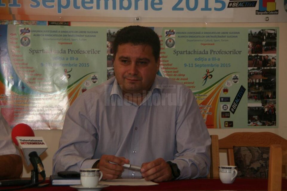 Liderului Alianței Sindicatelor din Învățământ Suceava, prof. Giani Leonte