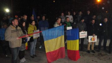 Manifestație de solidaritate și în același timp de protest