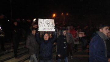 Manifestație de solidaritate și în același timp de protest