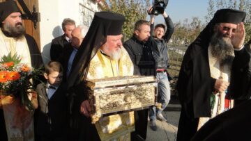 Moaștele Sfântului Ioan Gură de Aur au ajuns la Mănăstirea Intrarea Maicii Domnului în Biserică