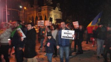 Manifestație de solidaritate și în același timp de protest