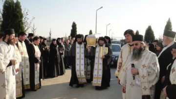 Moaștele Sfântului Ioan Gură de Aur au ajuns la Mănăstirea Intrarea Maicii Domnului în Biserică