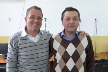 Massimiliano Ziella, alături de prof. Ciprian Hrețcanu