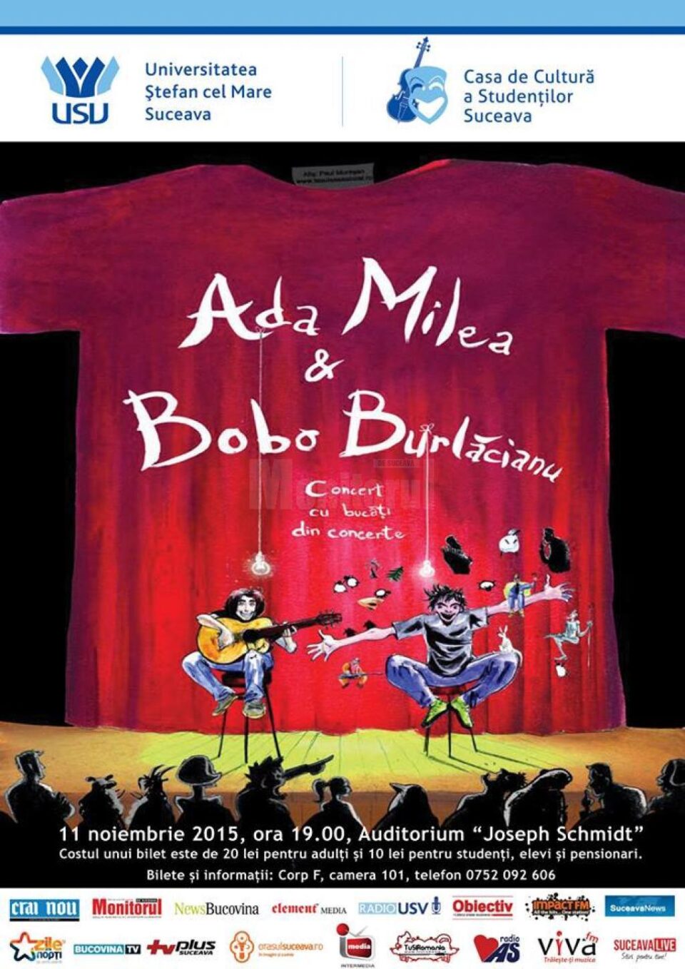 Ada Milea cântă astăzi la Universitatea „Ștefan cel Mare”