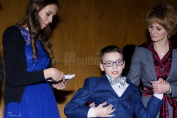 Sebastian Remus Crăciun este un copil diagnosticat cu tetrapareză spastică