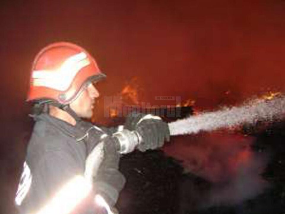 Incendiu în municipiul Vatra Dornei