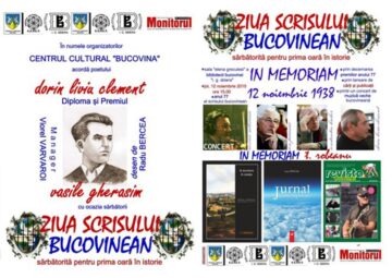 Ziua Scrisului Bucovinean, „un pretext pentru a pune față în față personaje exemplare ale culturii bucovinene”