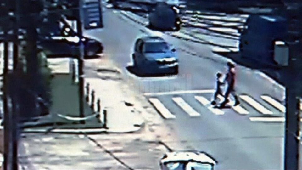 Accidentul, surprins de o cameră video