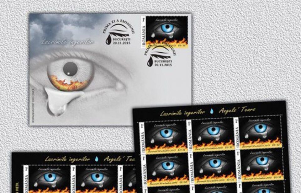 Emisiunea filatelică „Lacrimile îngerilor”, la Târgul de Carte „Gaudeamus”