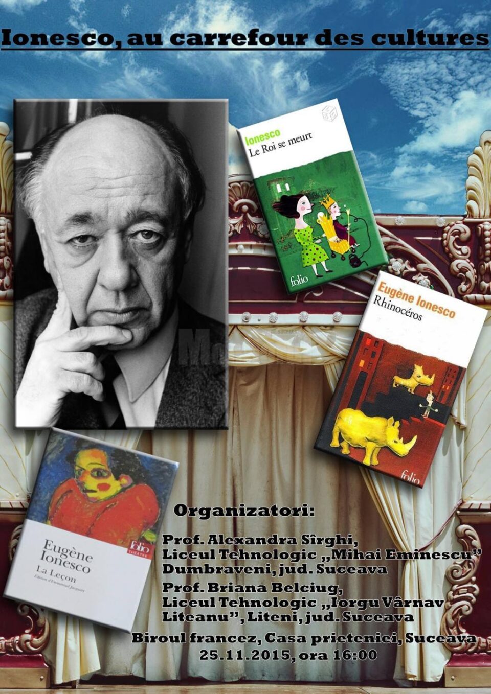 Eveniment cultural sub genericul „Ionesco au carrefour des cultures”