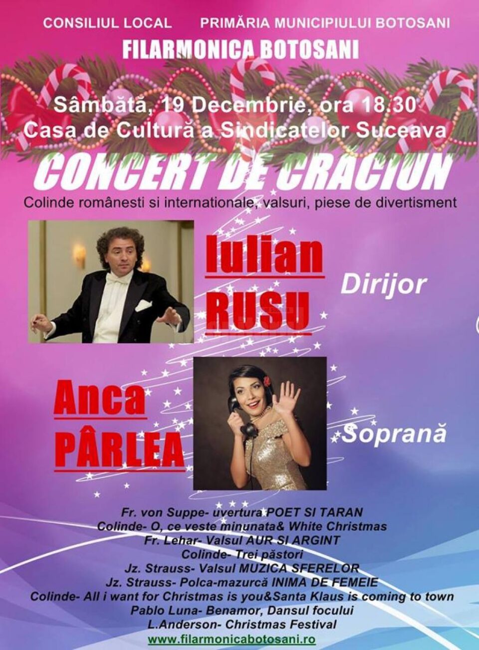 Concert cu Filarmonica Botoșani