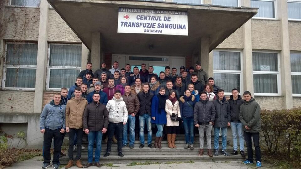 Elevii jandarmi ai Școlii Militare de Subofițeri de Jandarmi „Petru Rareș” Fălticeni s-au implicat în această săptămână într-o campanie de donare de sânge