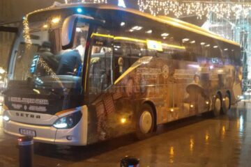 Noul autocar al Ansamblului „Ciprian Porumbescu”