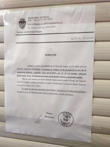 Scandal în Bazar, din cauza gardului de separare a celui privat de cel al municipalității