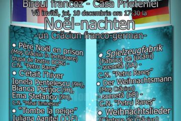 Activități închinate sărbătorilor de iarnă, organizate de elevi suceveni, la Casa Prieteniei