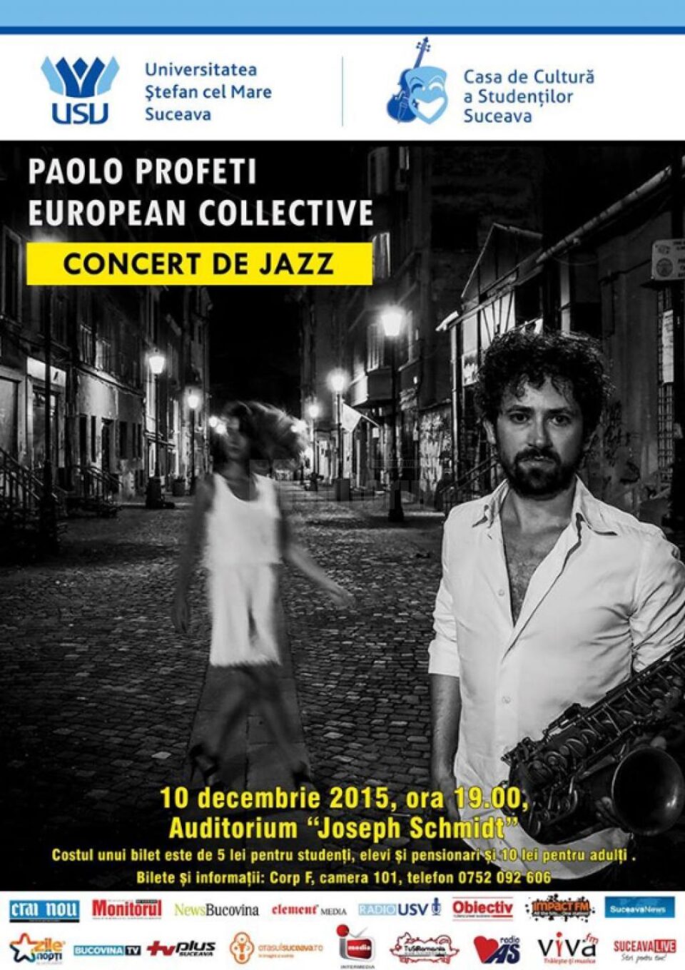 Concert de jazz, joi, în Auditorium "Joseph Schmidt"