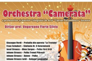 Orchestra „Camerata” a Colegiului de Artă Suceava, astăzi, la USV