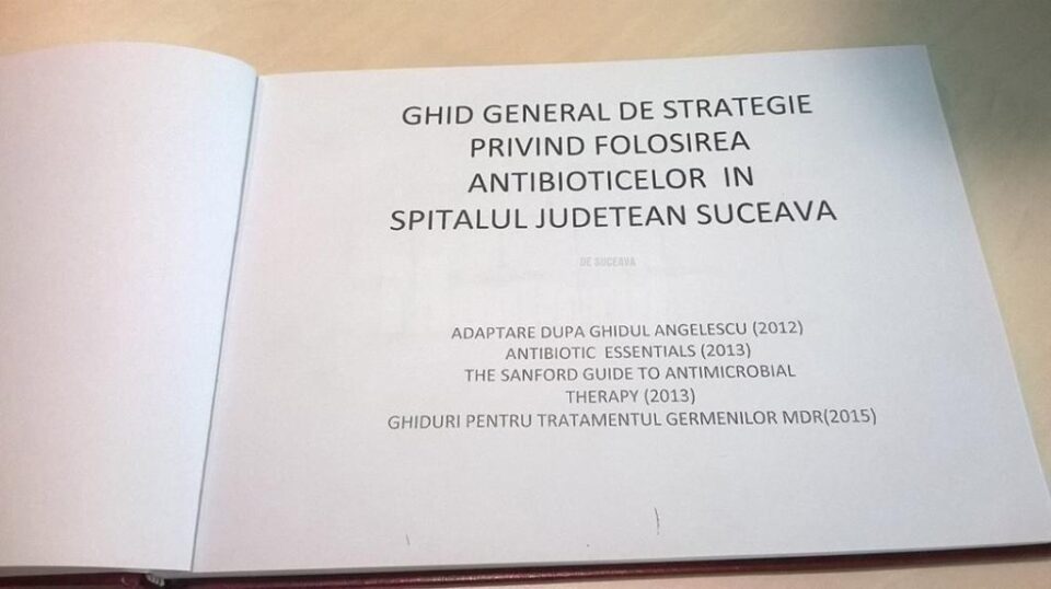 Ghid de utilizare corectă a antibioticelor în Spitalul de Urgență Suceava