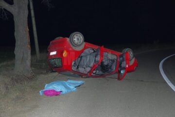 Mașina implicată în accident