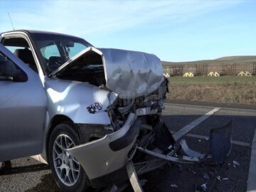 Autoturismul Seat Ibiza, cel care a provocat accidentul
