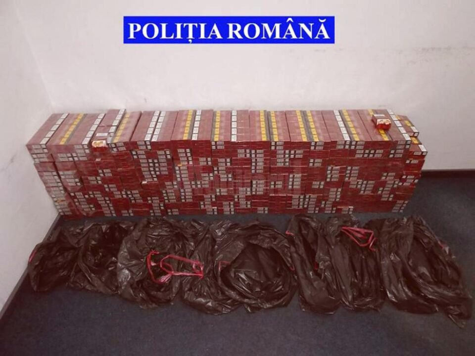 Urmărit și prins în trafic cu o cantitate însemnată de țigări de contrabandă