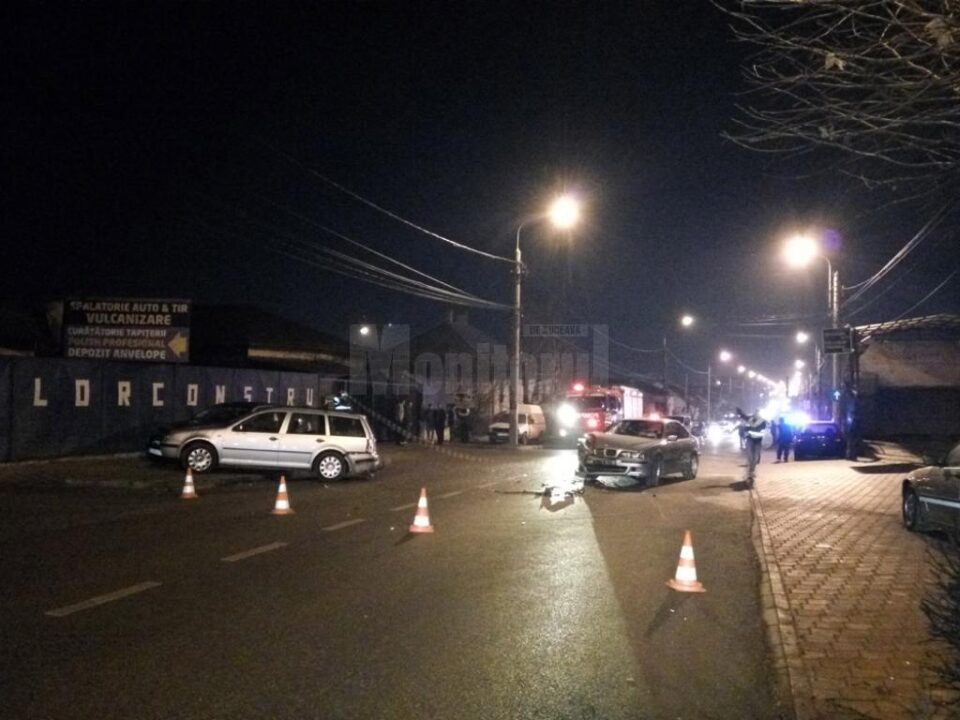 Mașinile implicate în accident