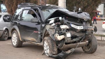 Autoturismul marca Land Rover Freelander cu care Adina Gabriela Prisăcariu a fost implicată în ultimul accident