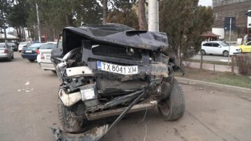 Autoturismul marca Land Rover Freelander cu care Adina Gabriela Prisăcariu a fost implicată în ultimul accident