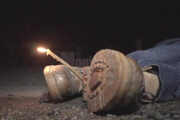 Bătrân ucis pe drum de o mașină, la Rușii Mănăstioara